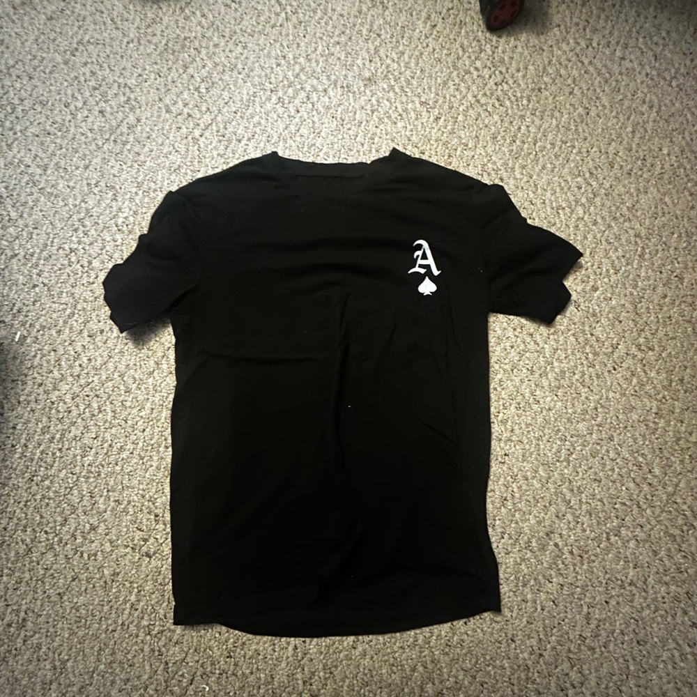 SHEIN Black Short Sleeve Tee Essential Crew Neck